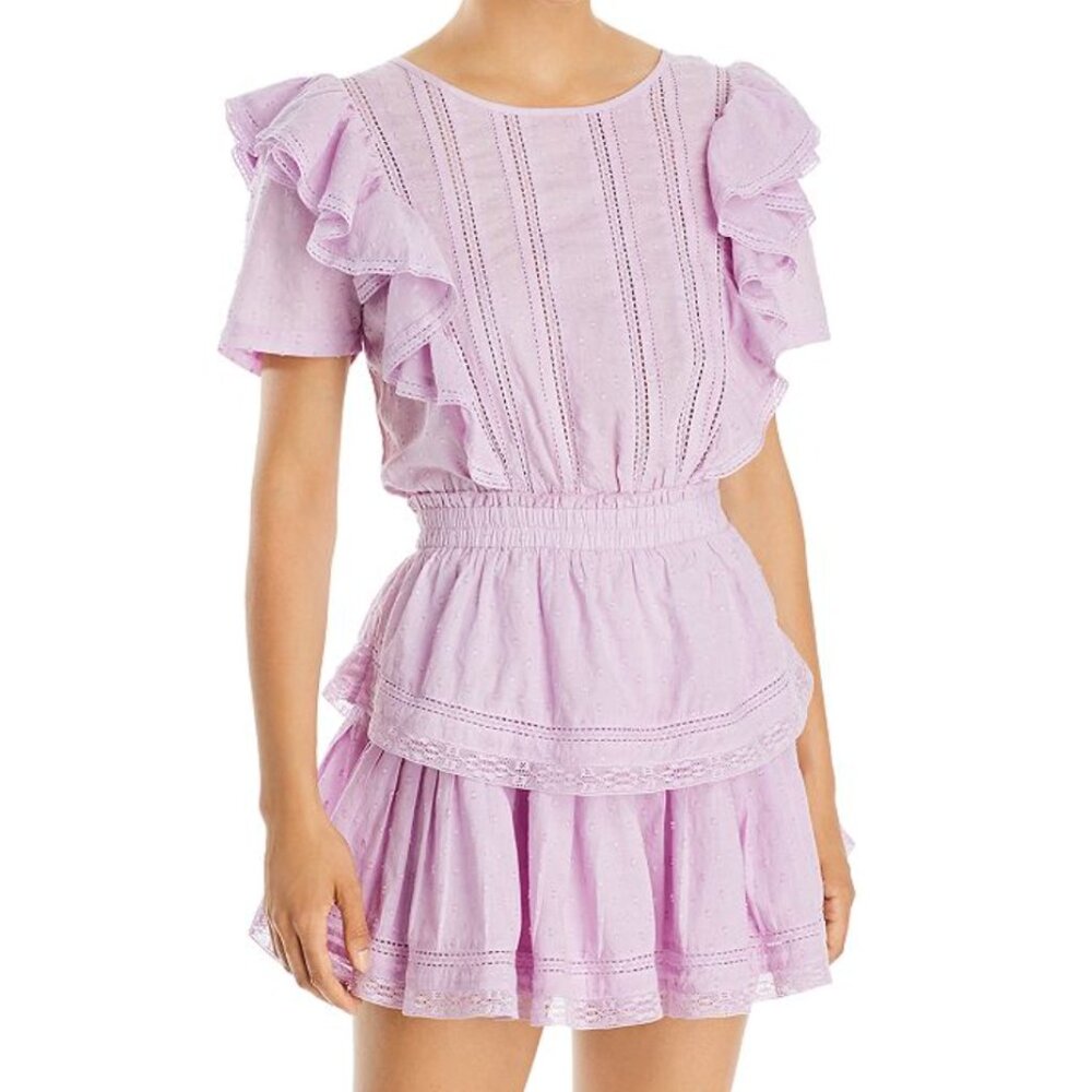 SOLD! LoveShackFancy Natasha Dress in Violet Splash!